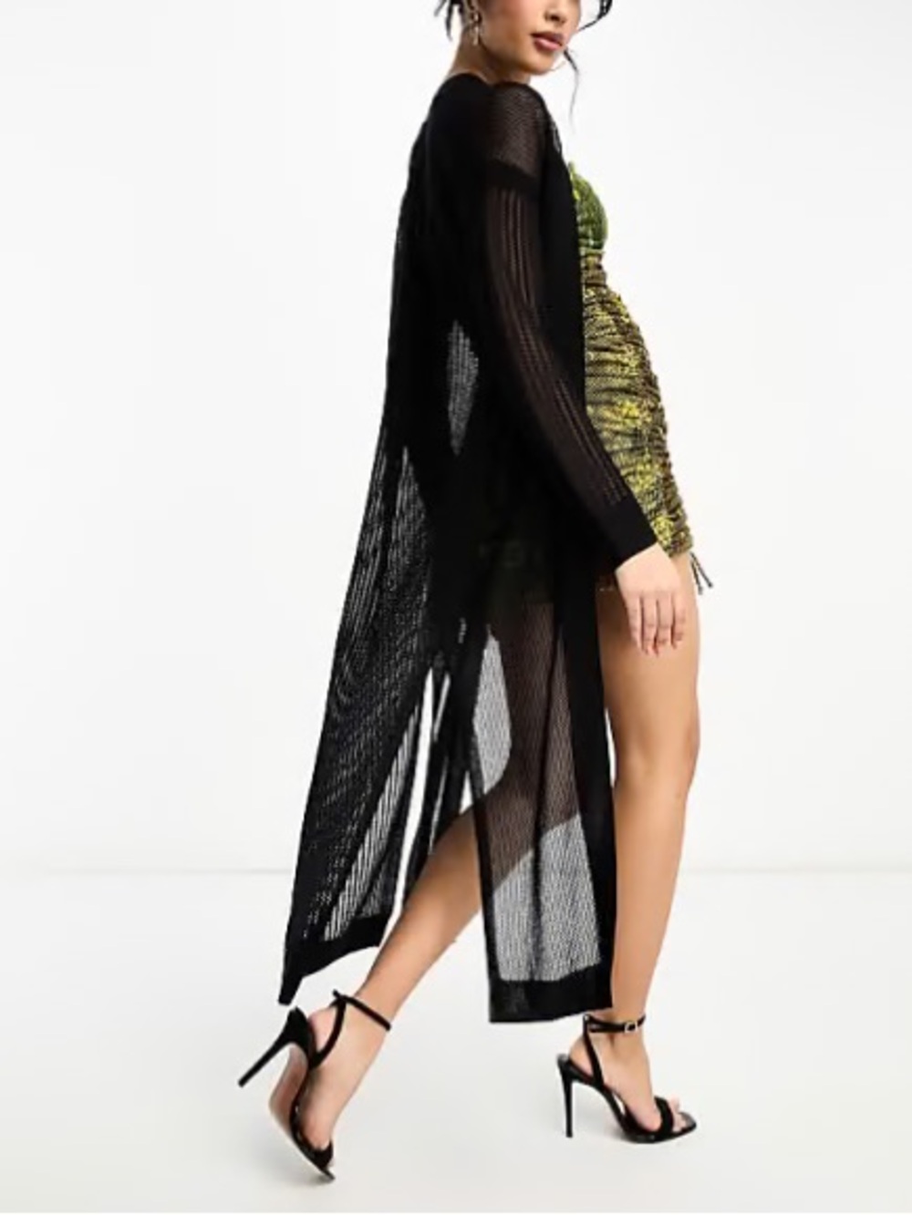 AllSaints Misha cardigan in black Size L